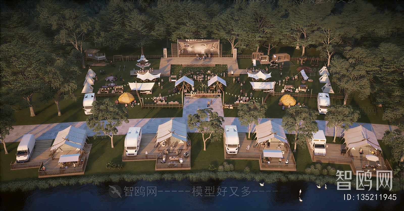Modern Park Landscape