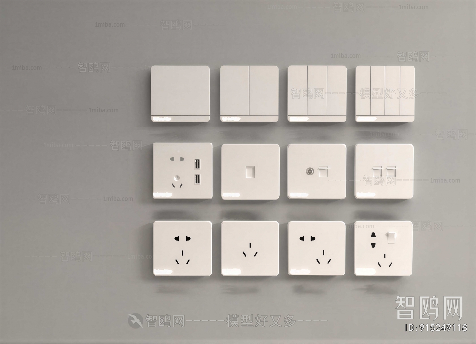 Modern Switch Socket Panel