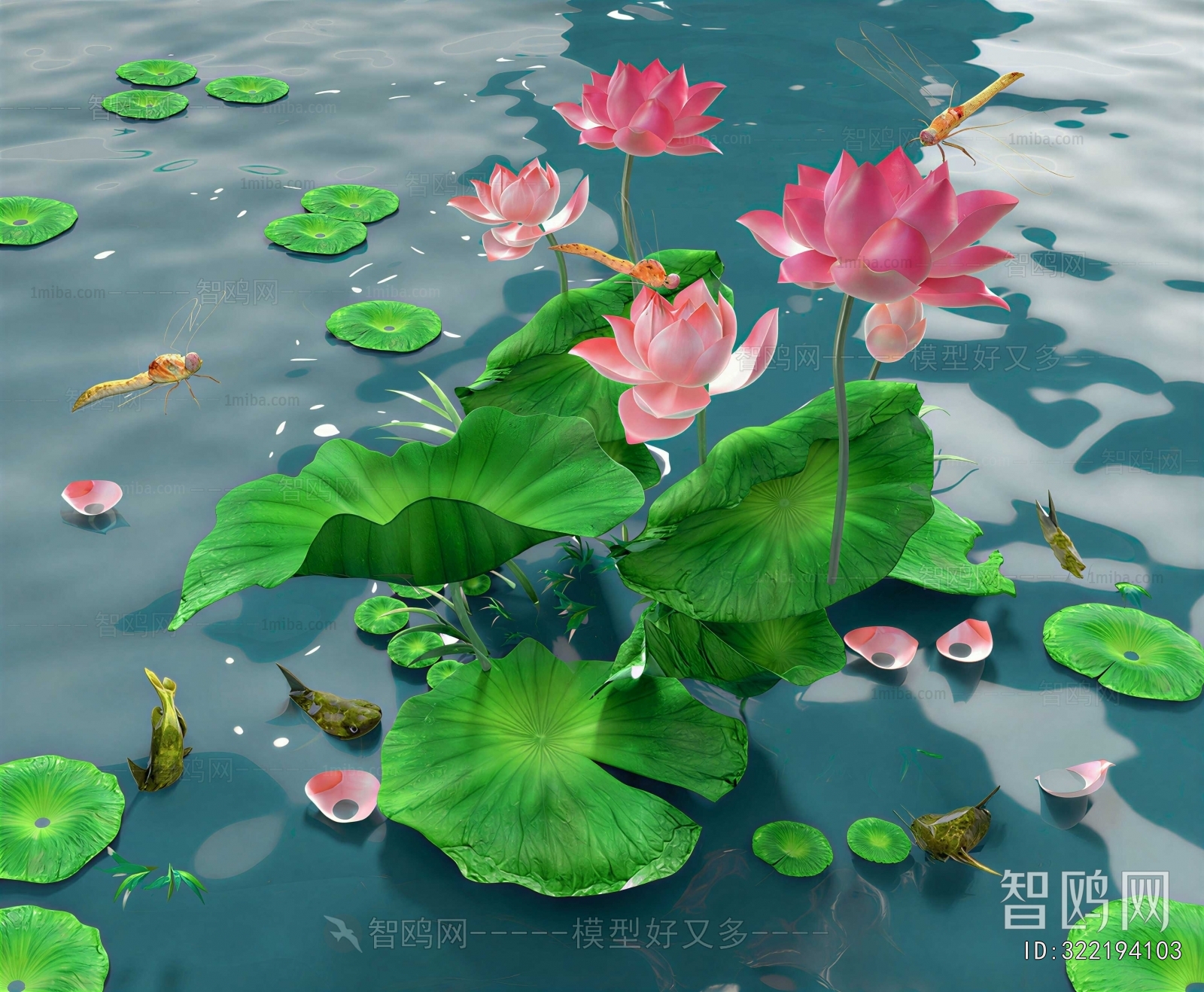 Modern Flowers And Grass