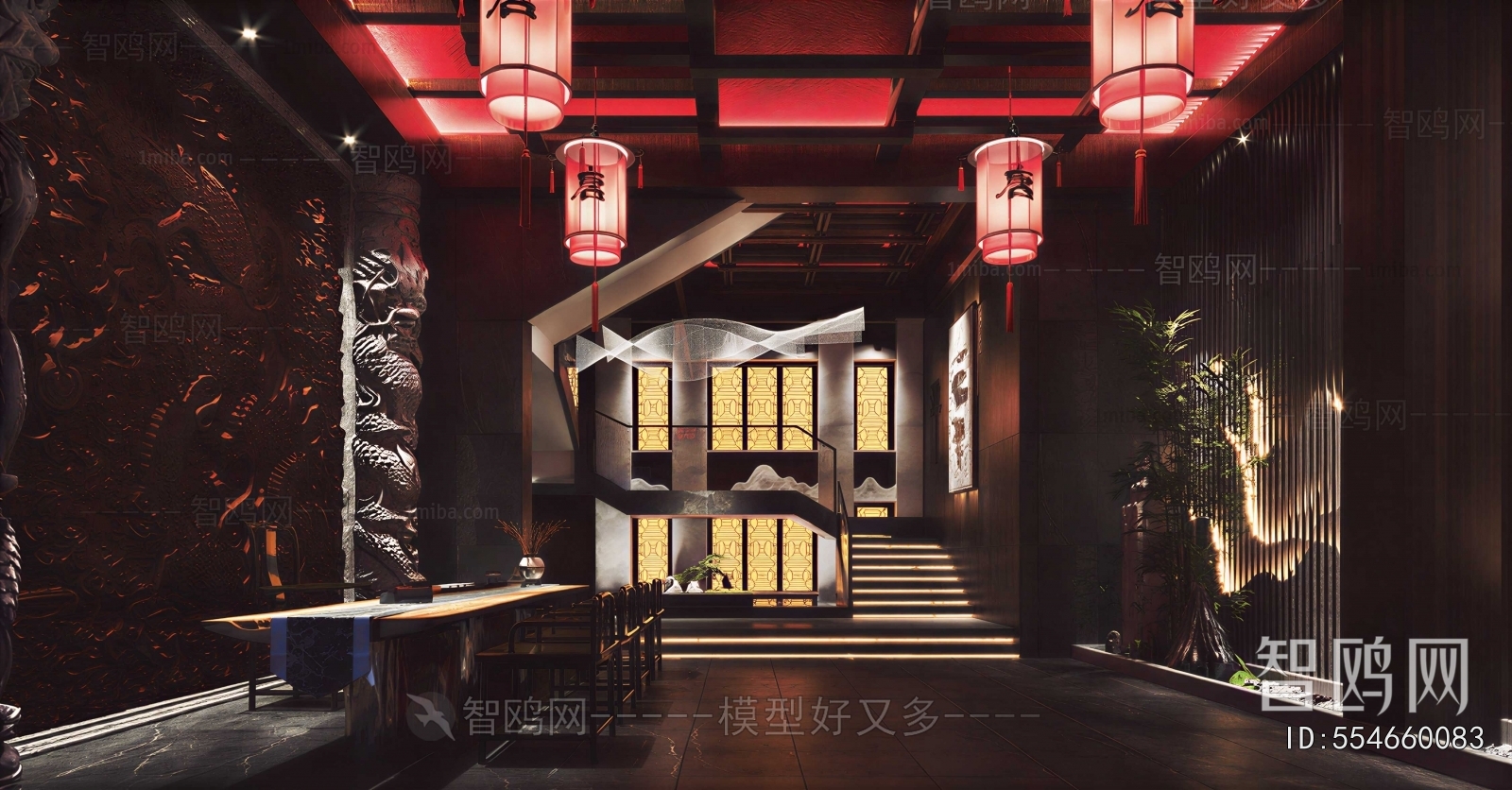 New Chinese Style Lobby Hall