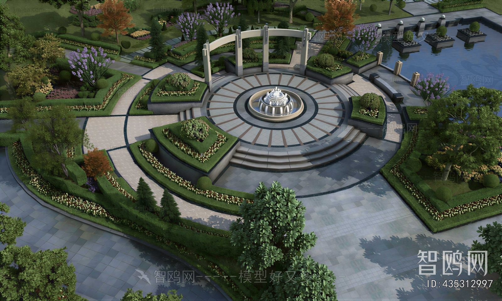 Modern Park Landscape
