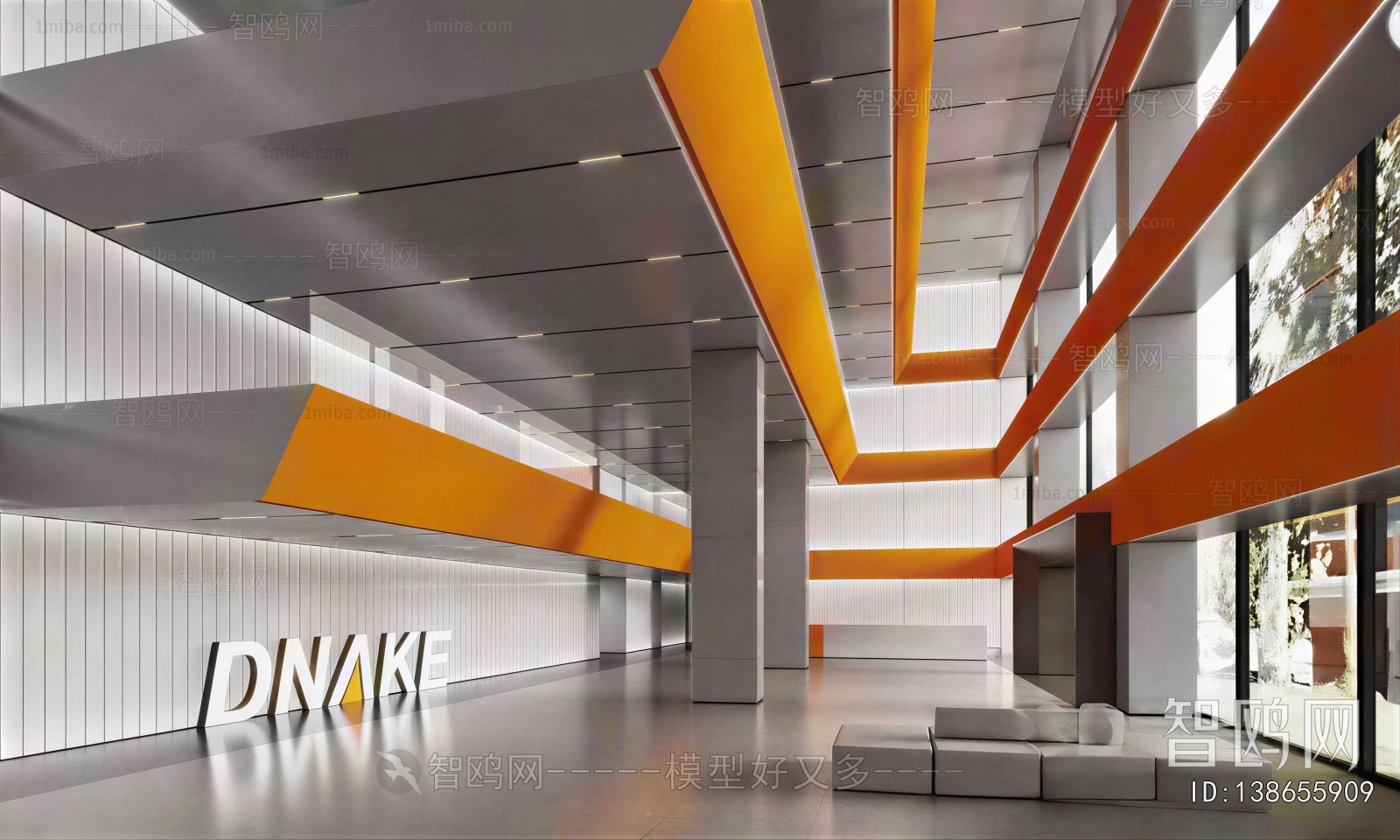Modern Office Reception Desk