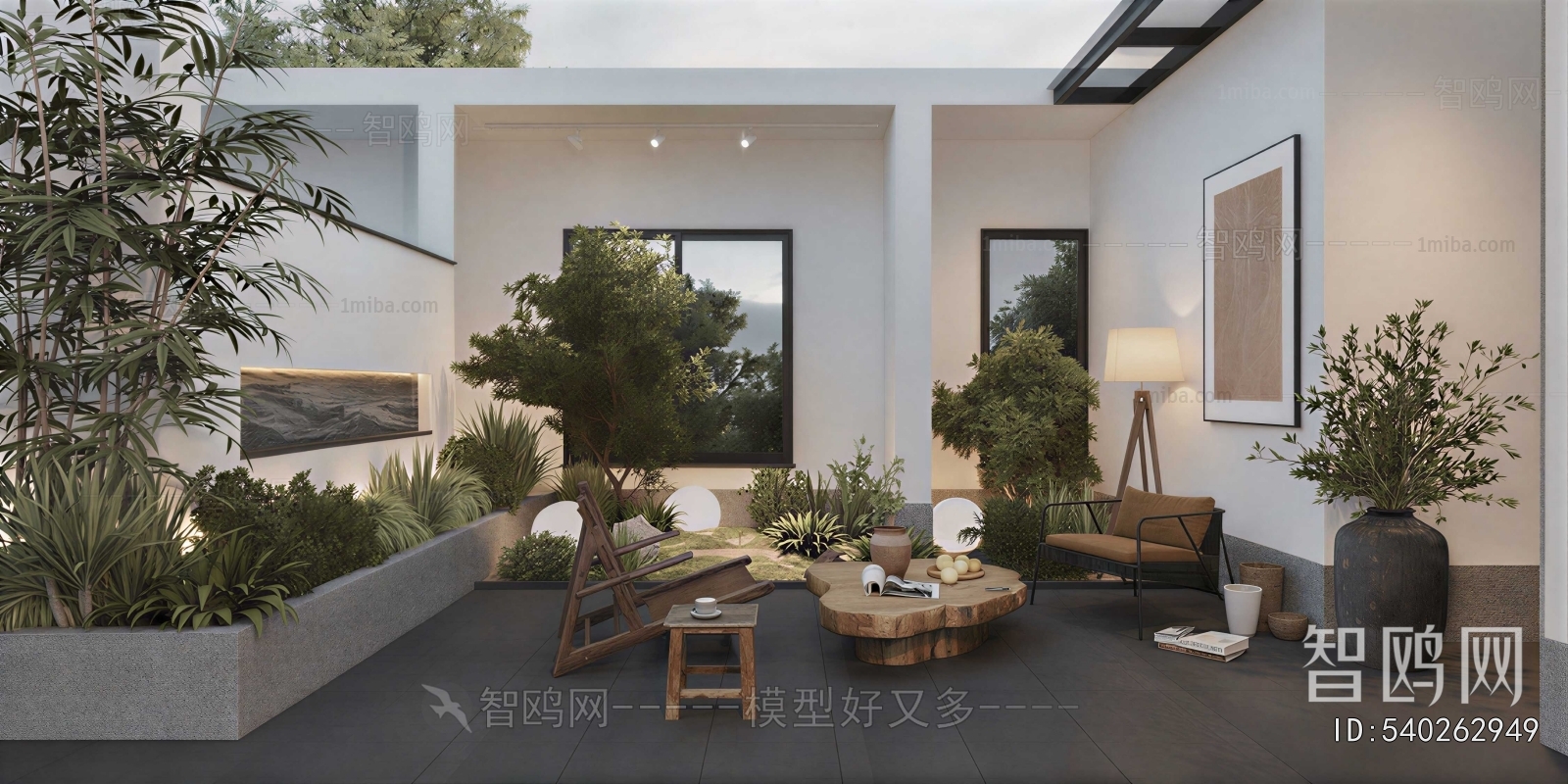 Modern Courtyard/landscape