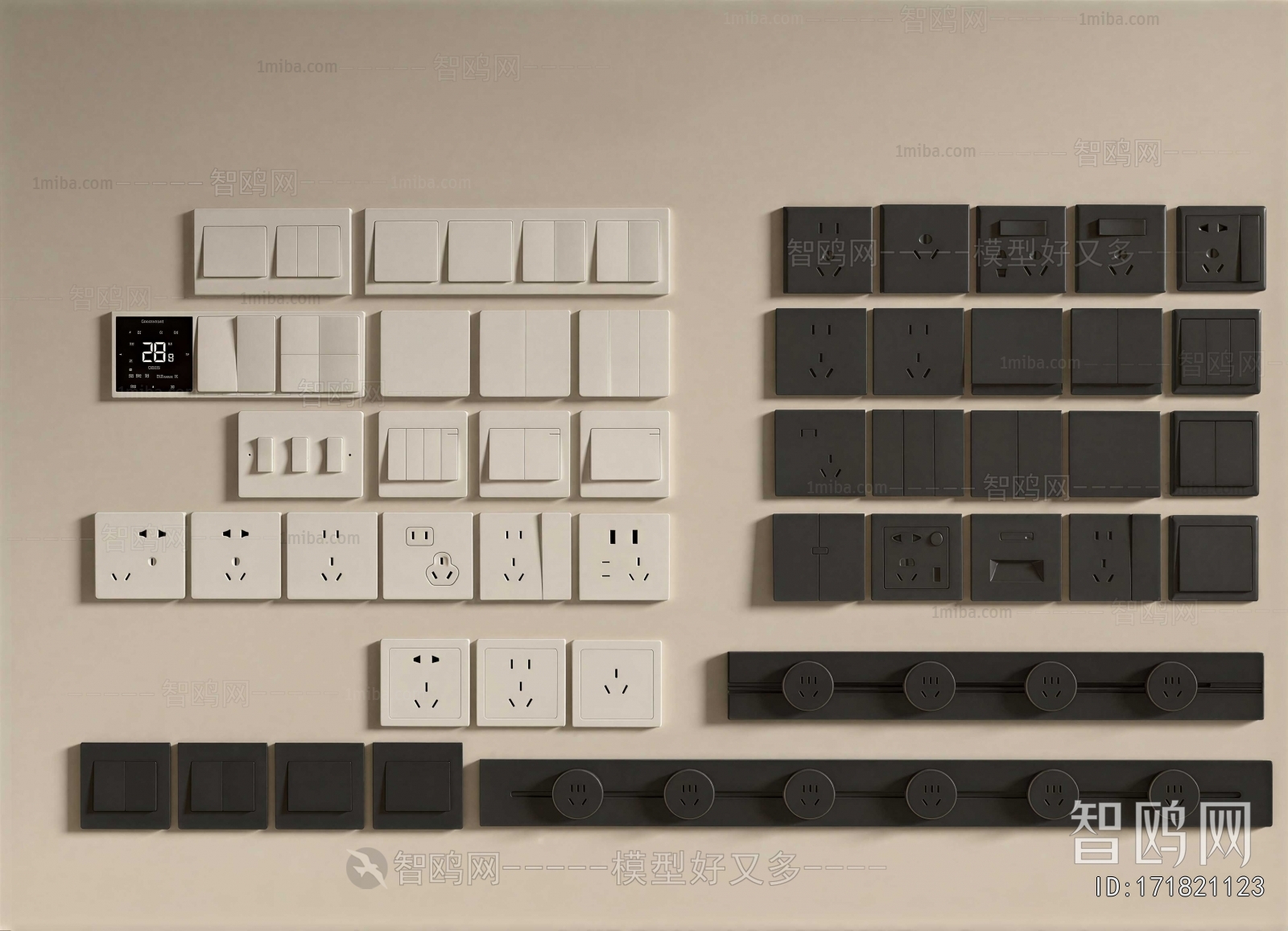 Modern Switch Socket Panel