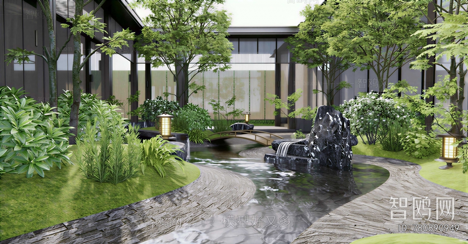 Japanese Style Courtyard/landscape