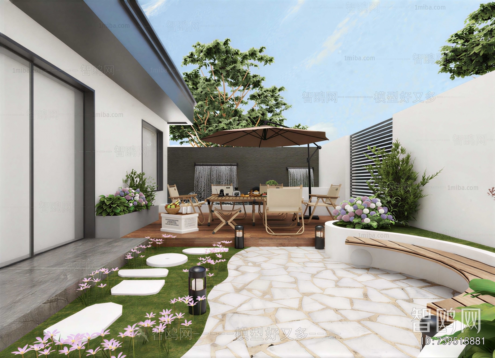 Modern Courtyard/landscape