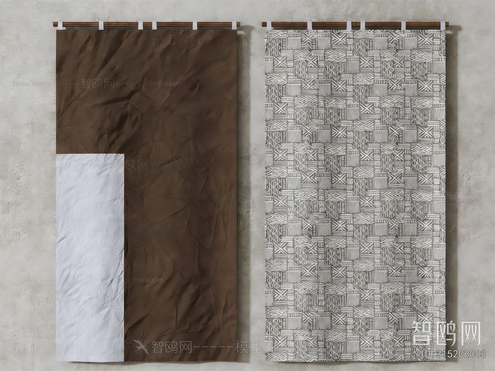 Wabi-sabi Style Door Curtain