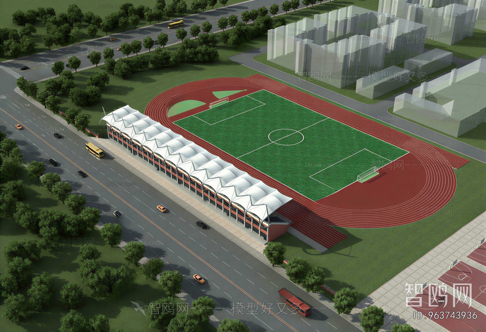 Modern Outdoor Sports Stadium