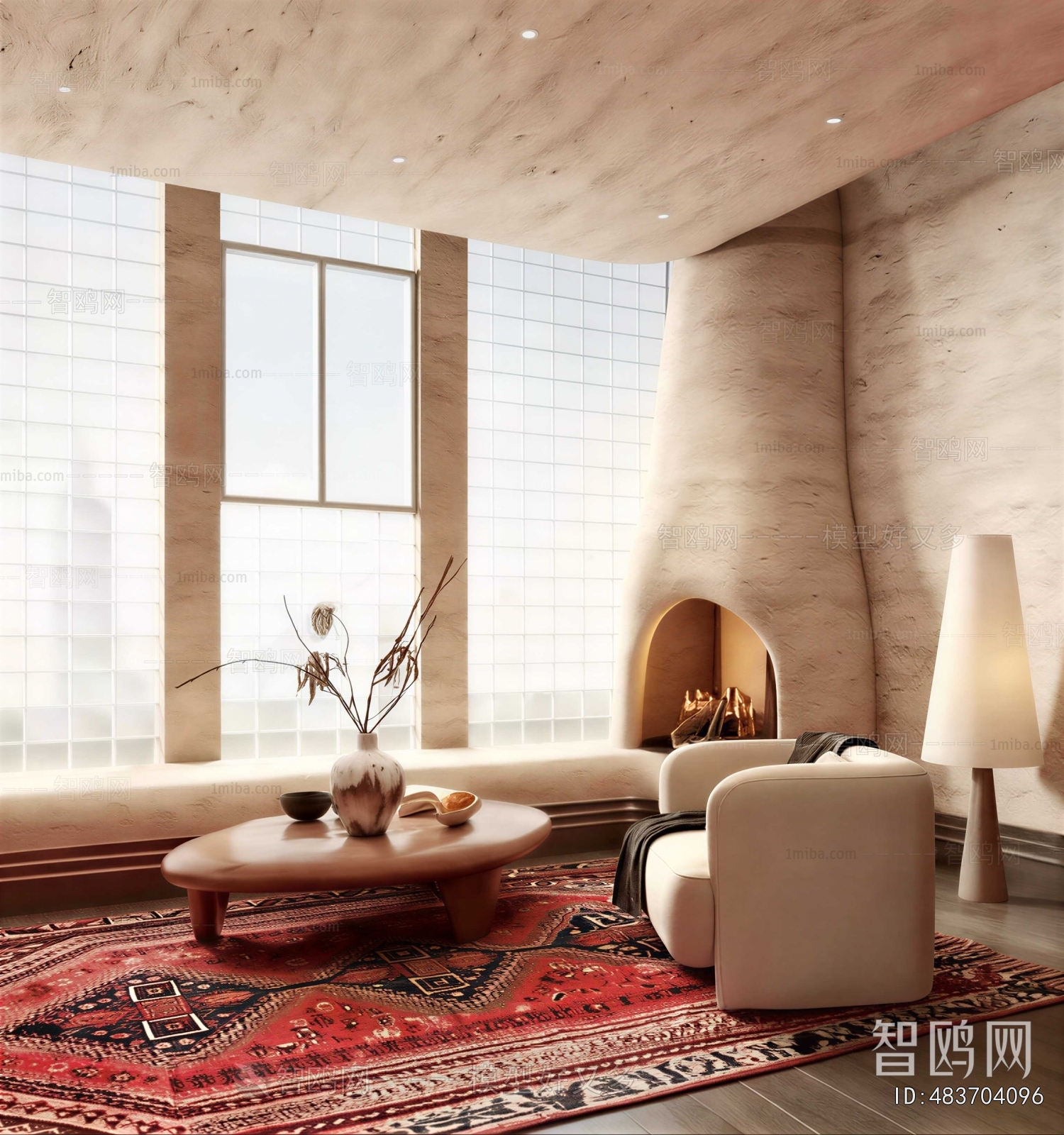Wabi-sabi Style A Living Room