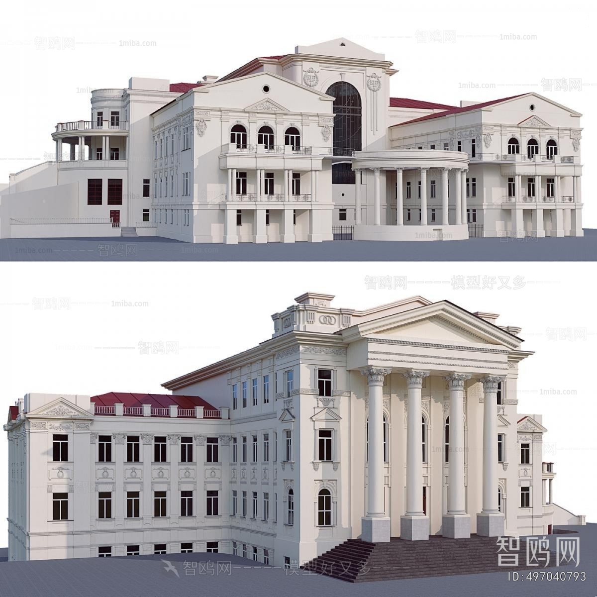 European Style Appearance Of Commercial Building