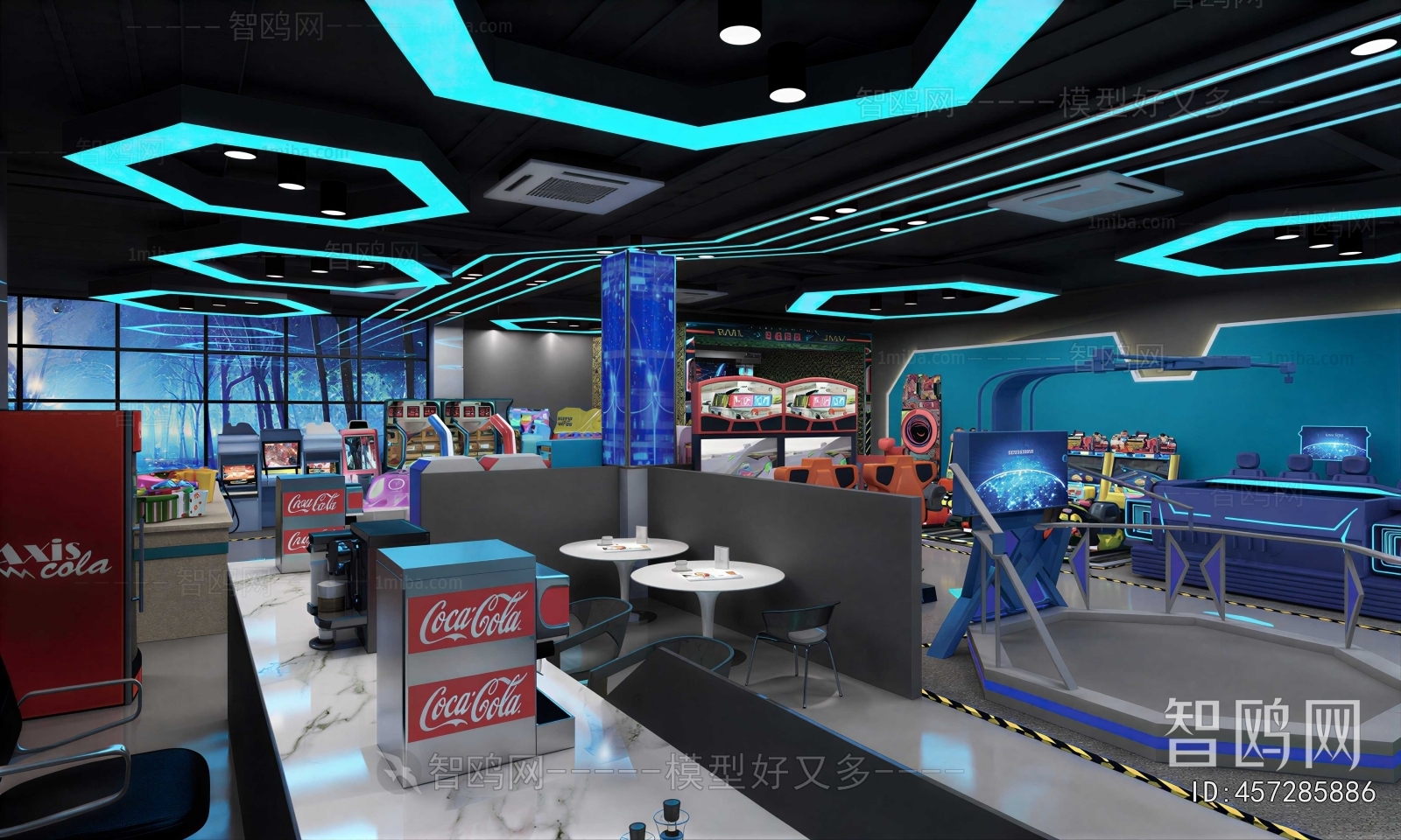 Industrial Style Internet Cafe