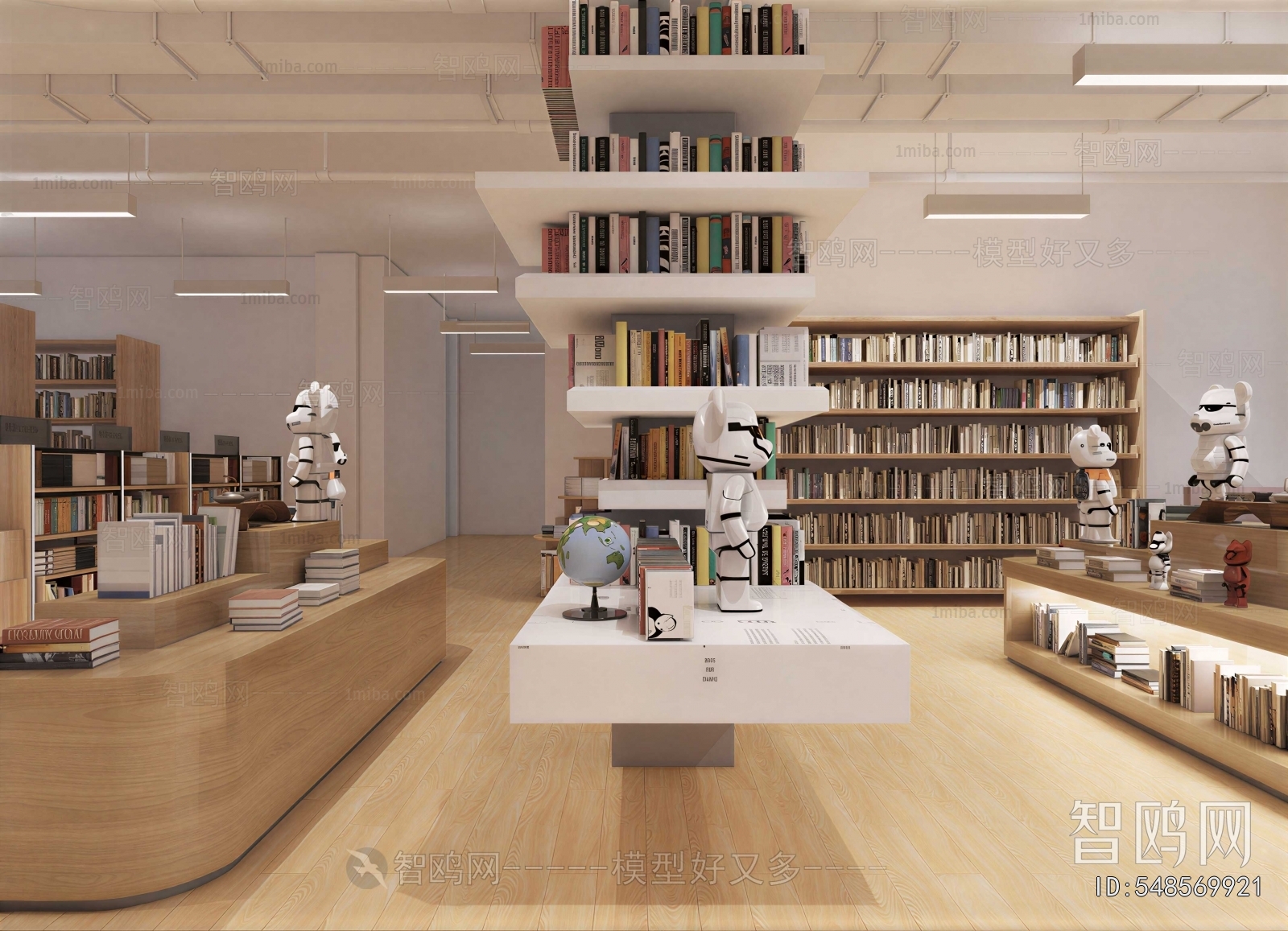 Modern Bookstore Book Bar