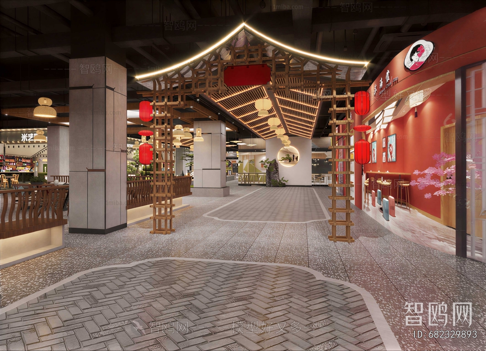 New Chinese Style Commercial Street