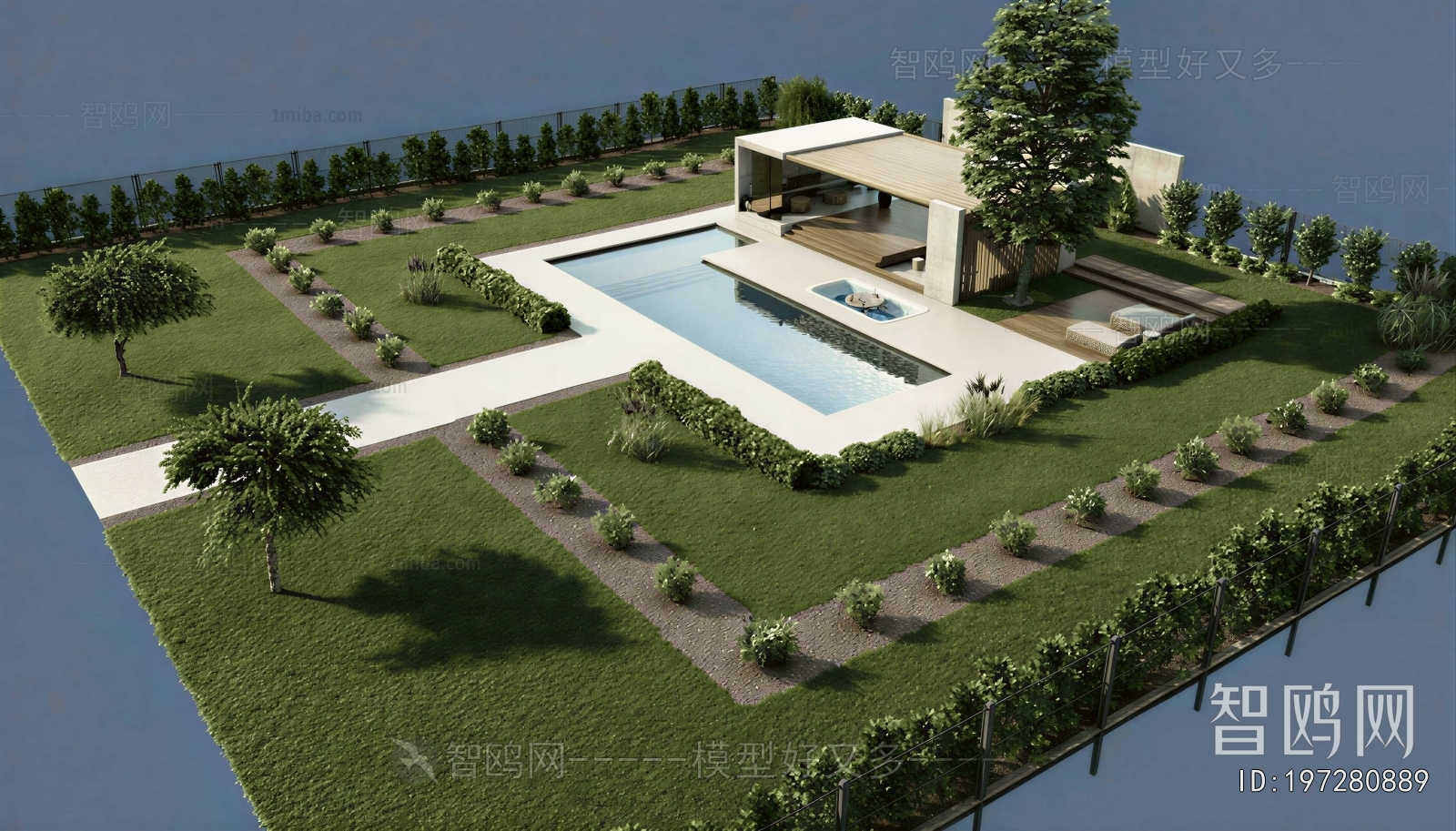 Modern Courtyard/landscape