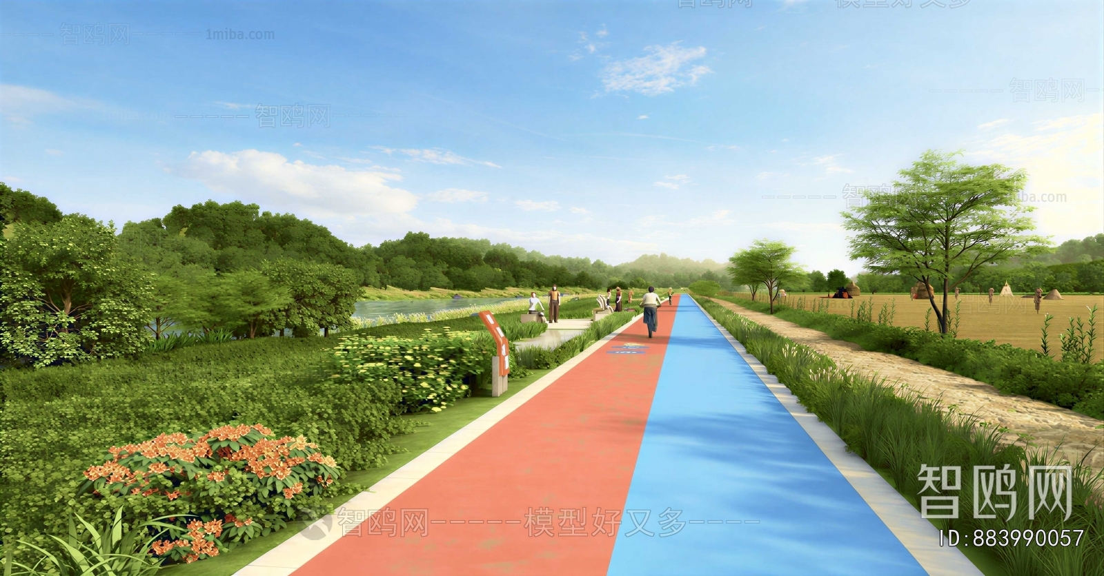 Modern Park Landscape