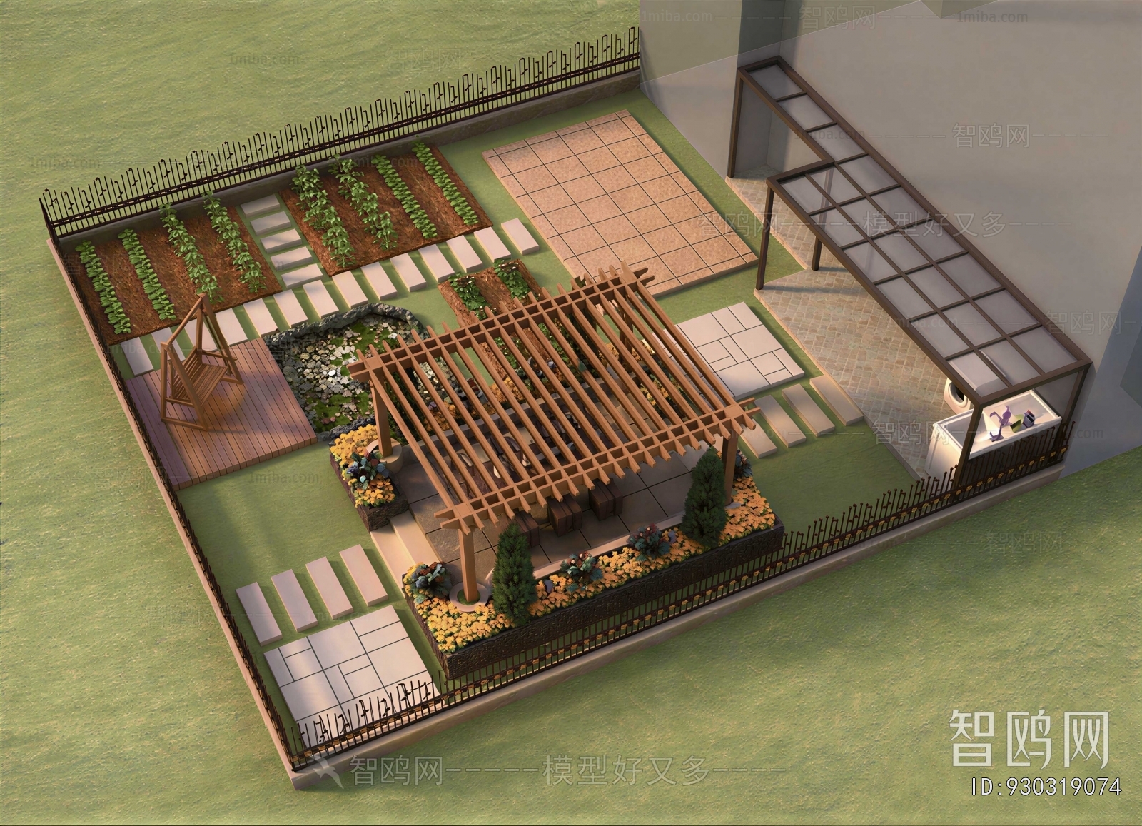 Modern Courtyard/landscape