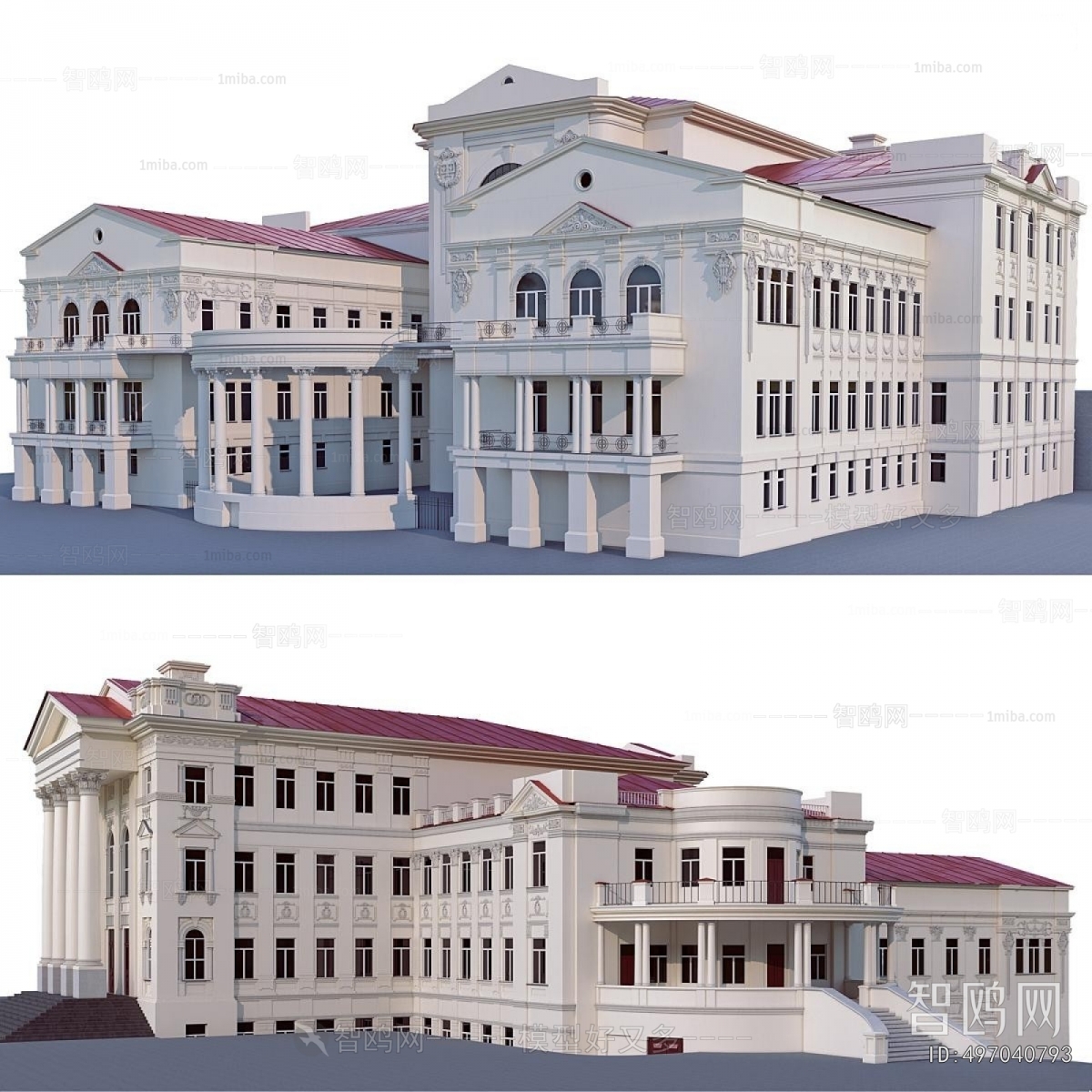 European Style Appearance Of Commercial Building
