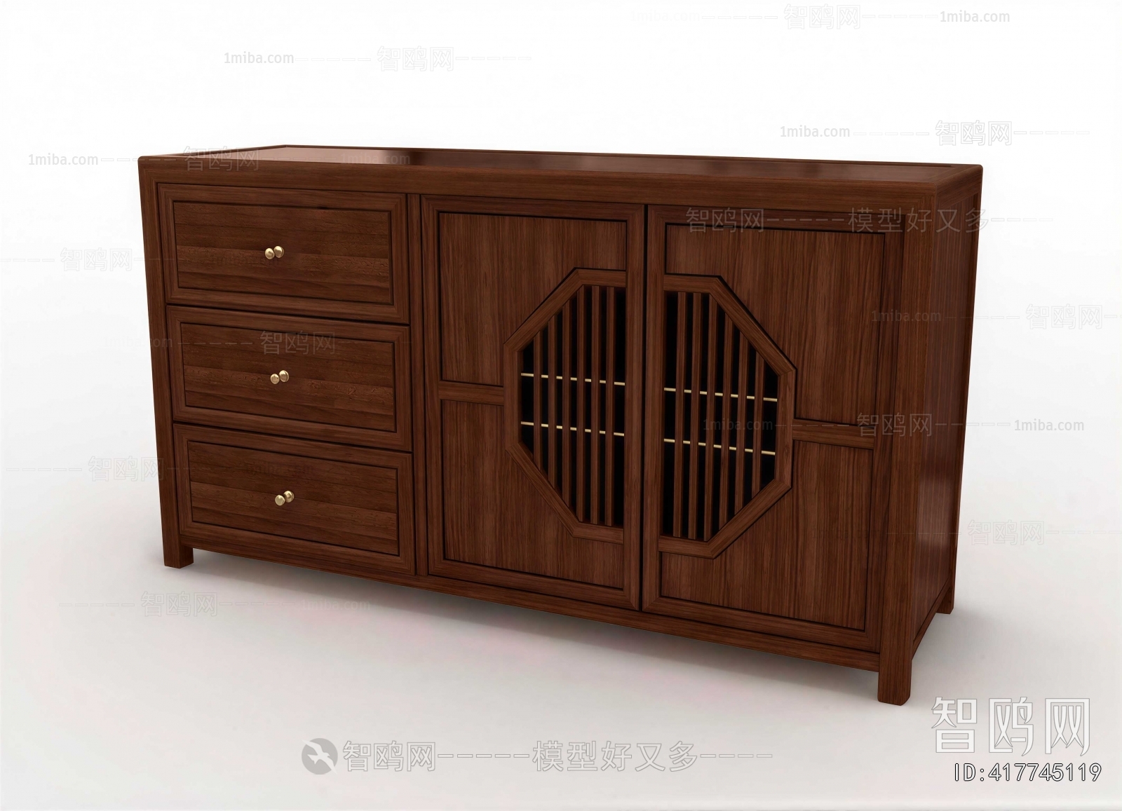 New Chinese Style Side Cabinet