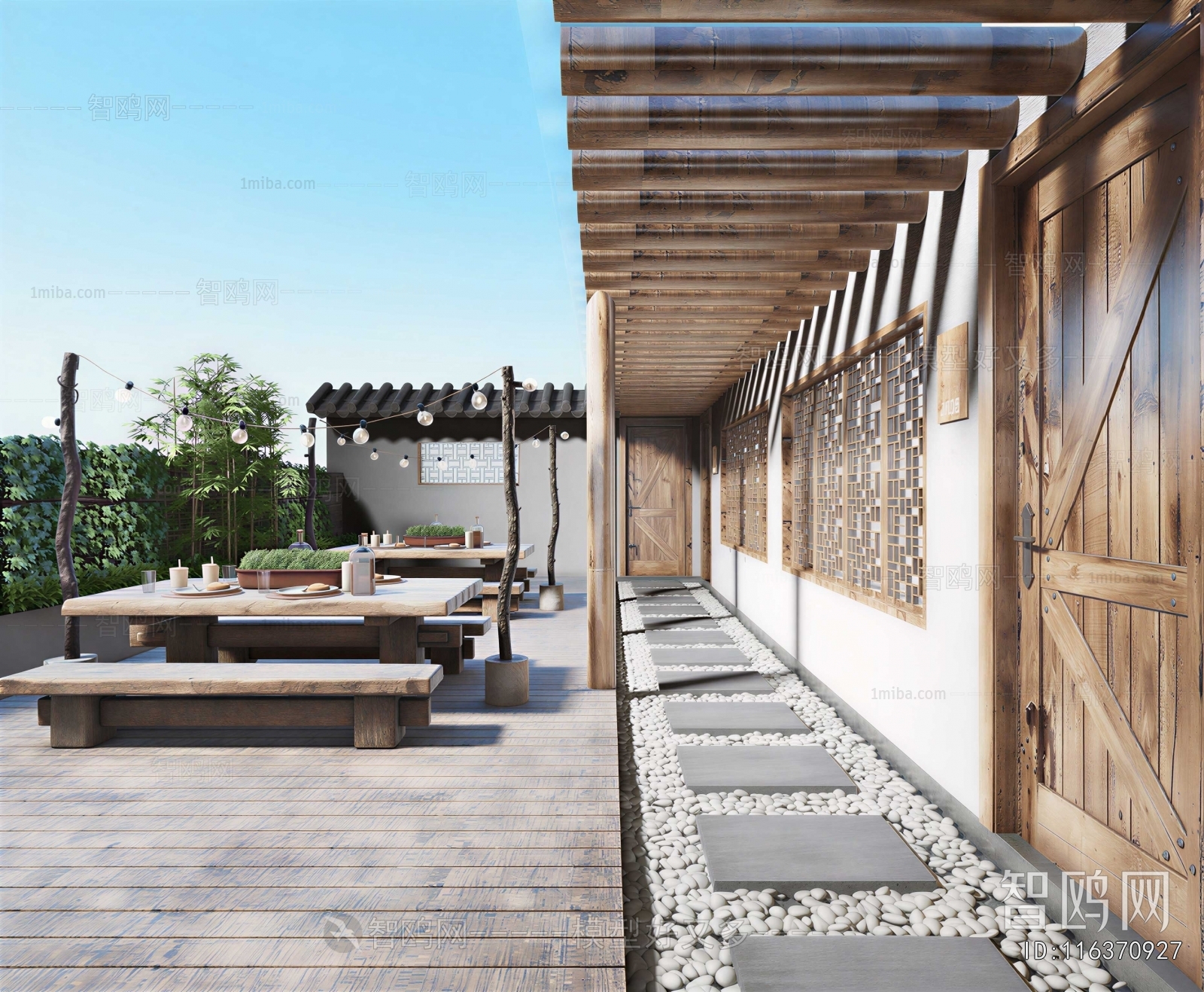 New Chinese Style Courtyard/landscape