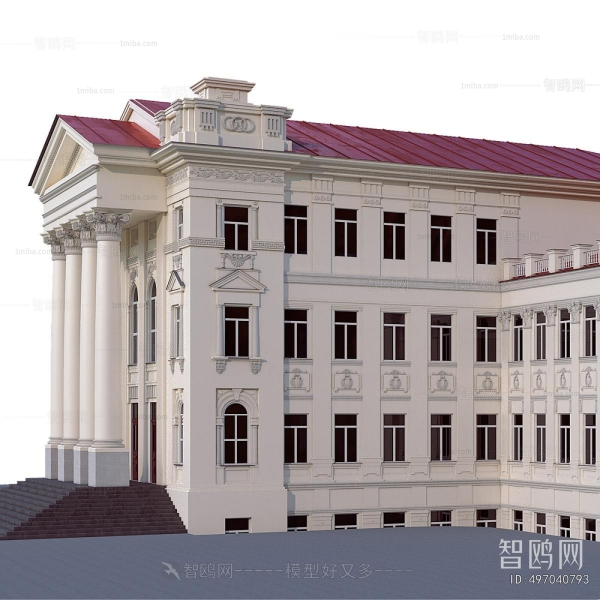 European Style Appearance Of Commercial Building