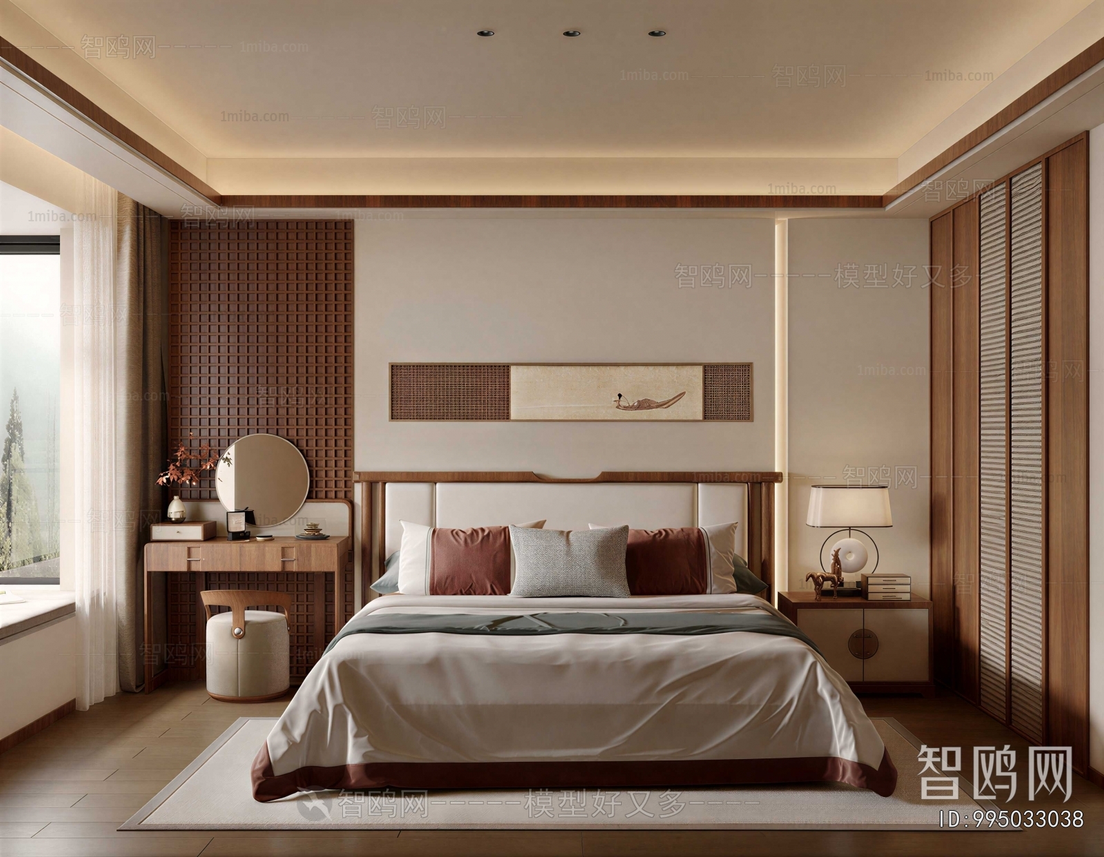 New Chinese Style Bedroom