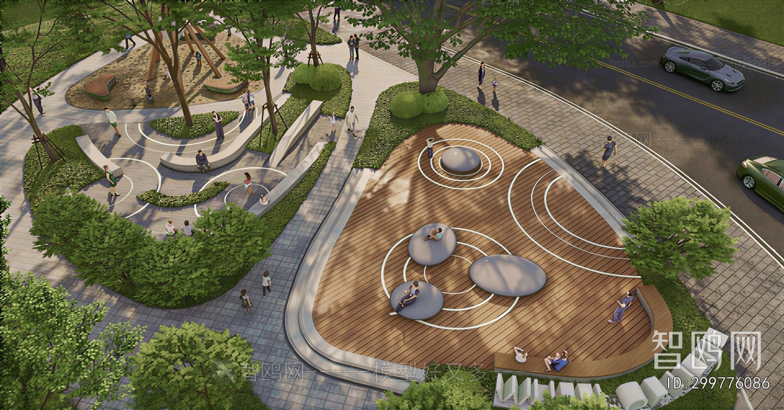 Modern Park Landscape