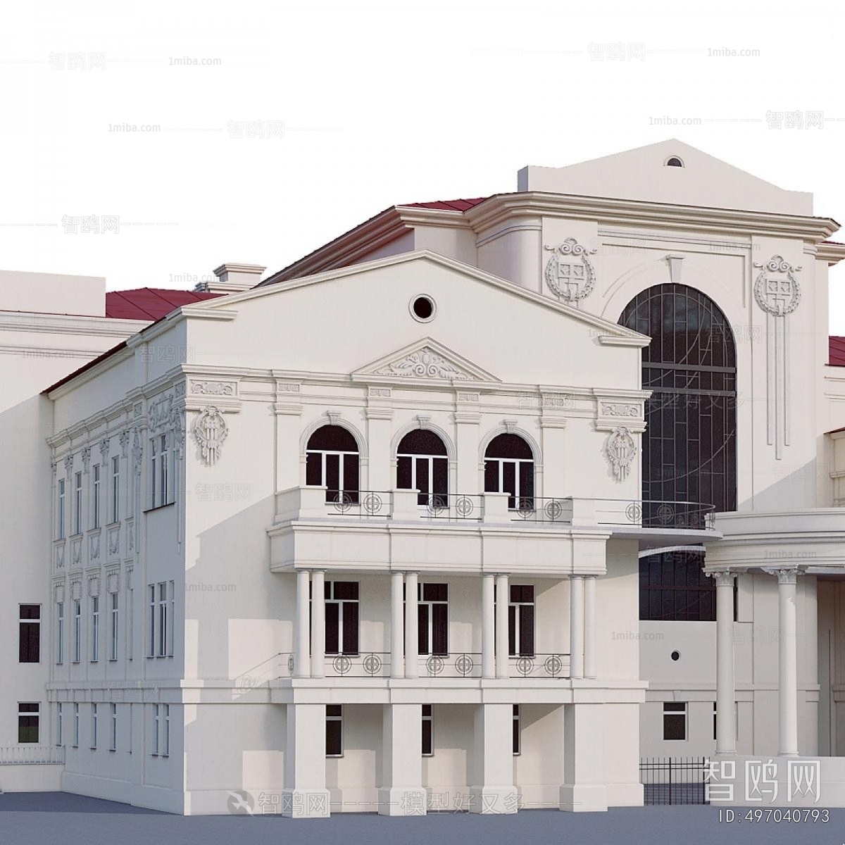 European Style Appearance Of Commercial Building
