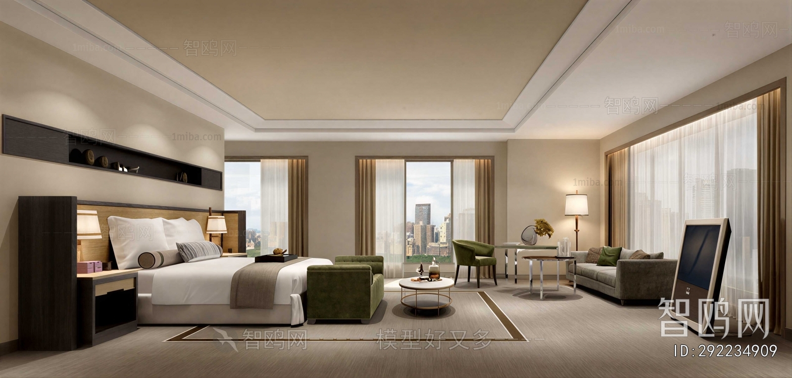 Modern Guest Room
