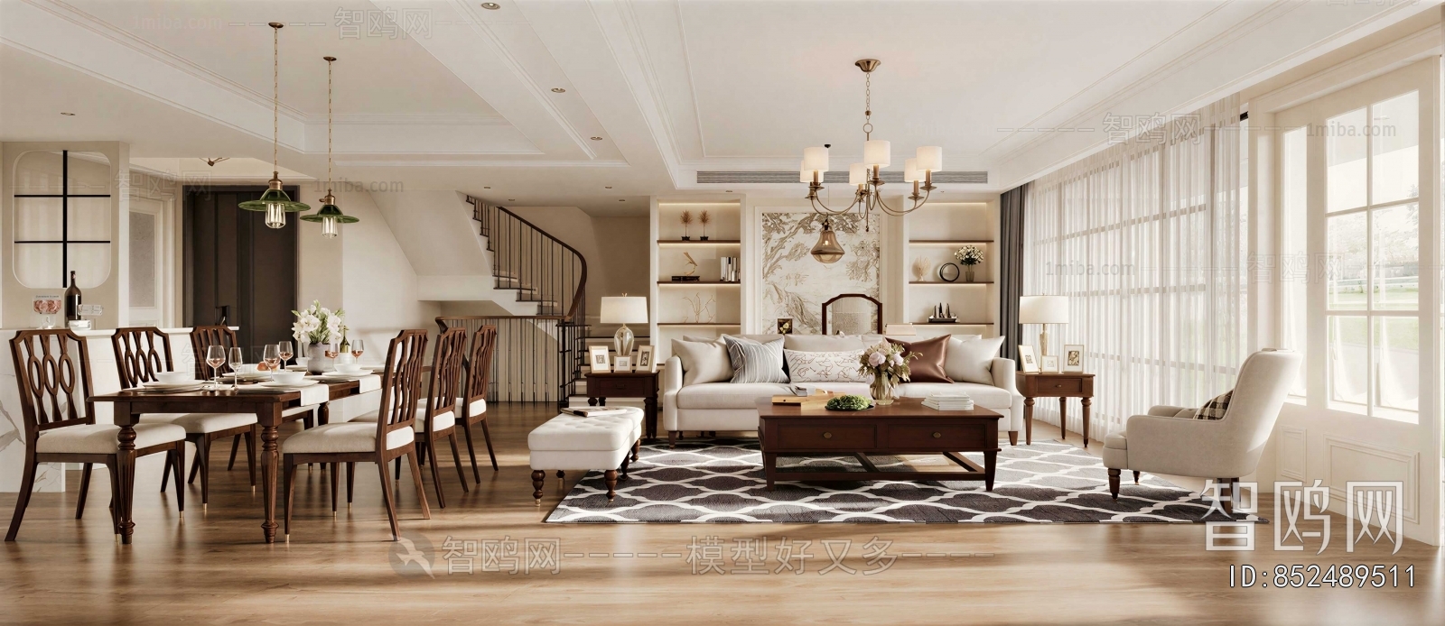 American Style A Living Room