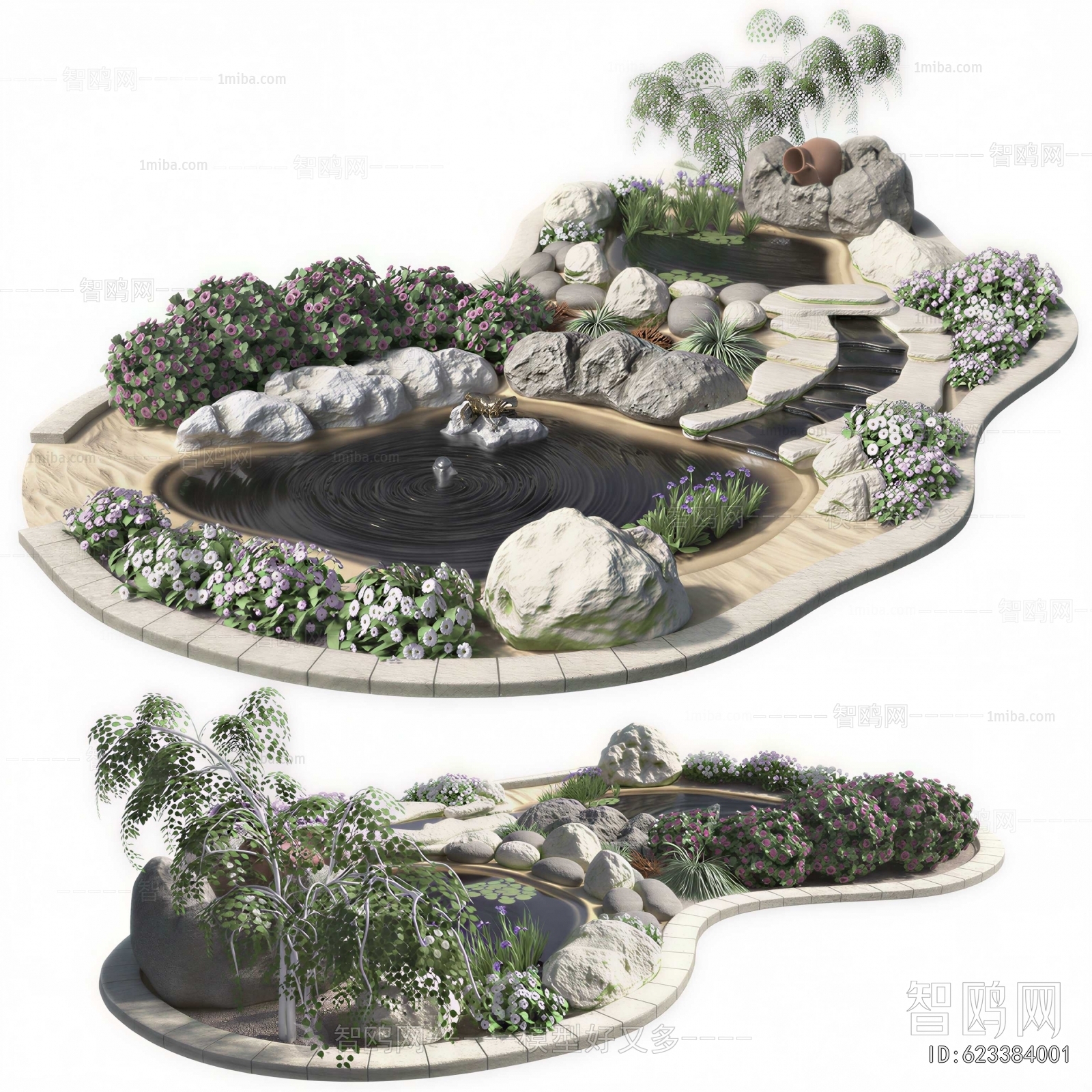 Modern Rockery Waterscape