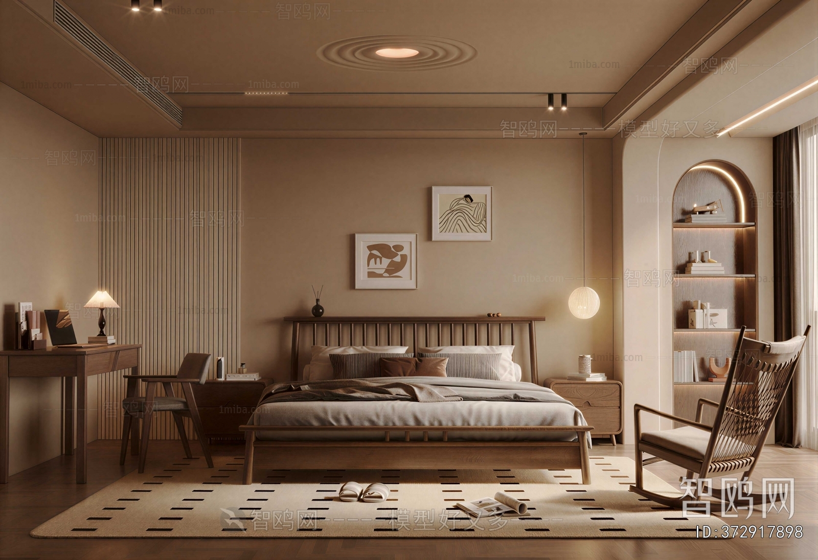 Wabi-sabi Style Bedroom