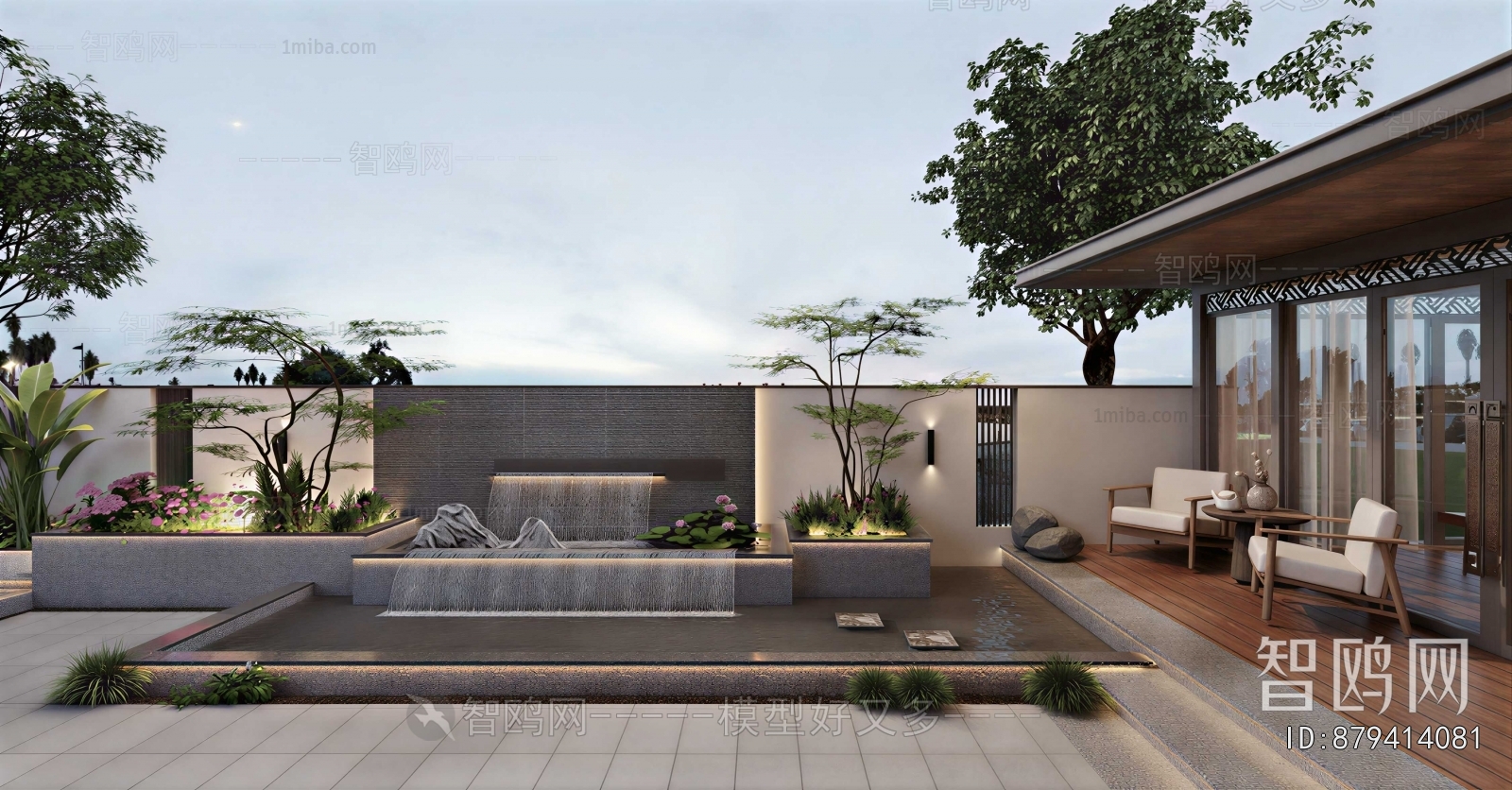 New Chinese Style Courtyard/landscape