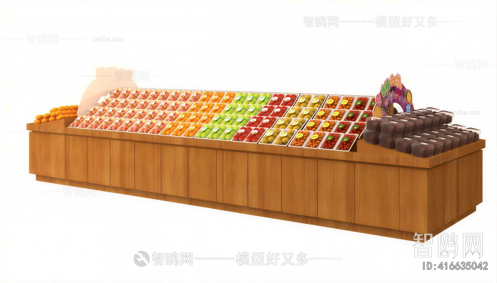 Modern Supermarket Shelf