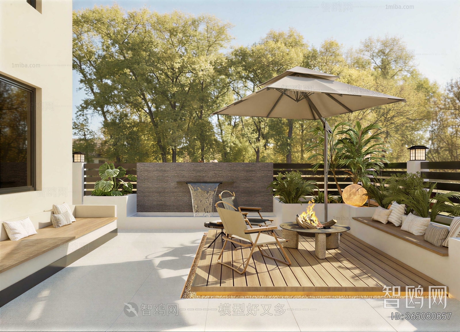 Modern Courtyard/landscape