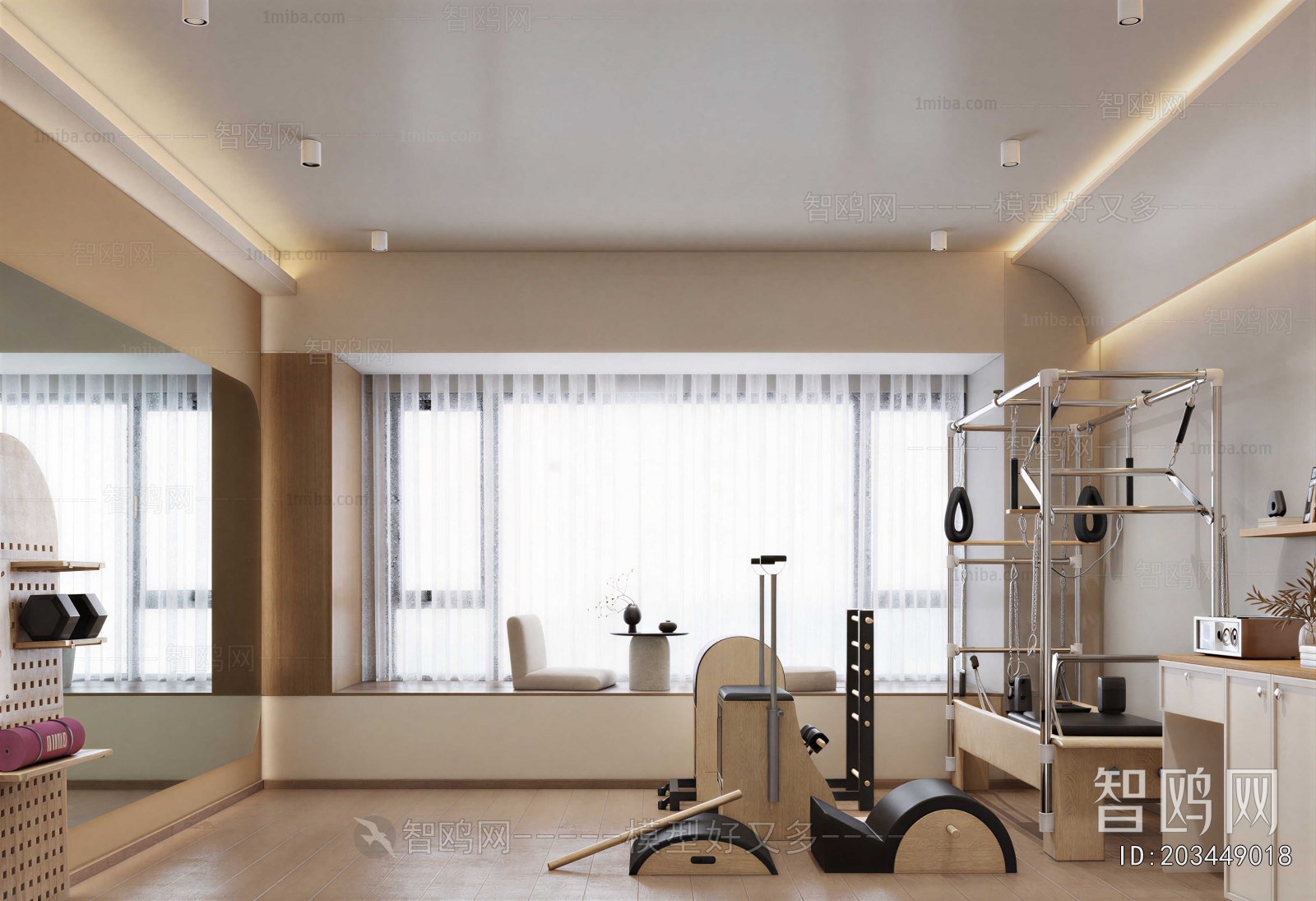 Modern Yoga Room