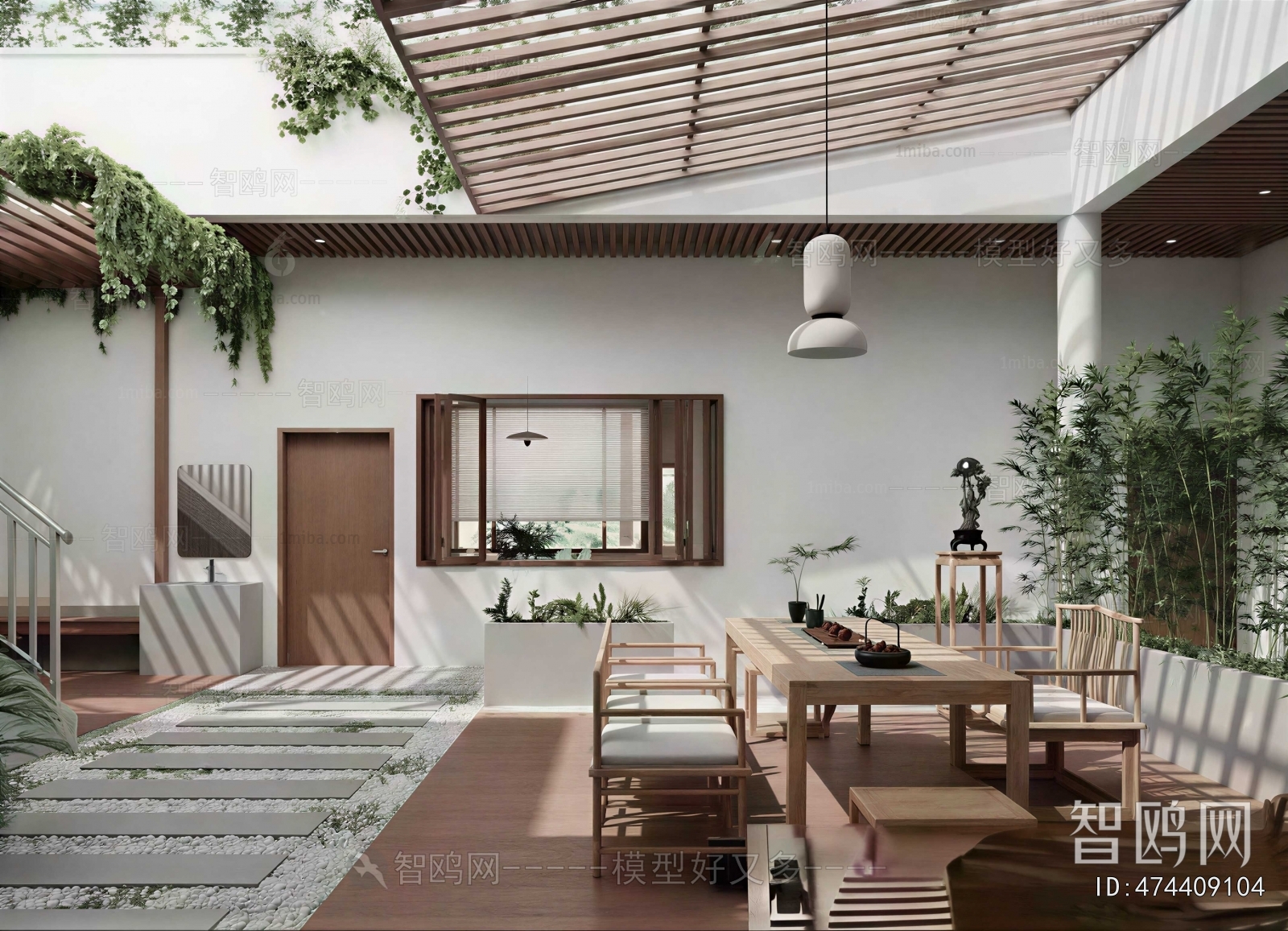 Modern Courtyard/landscape