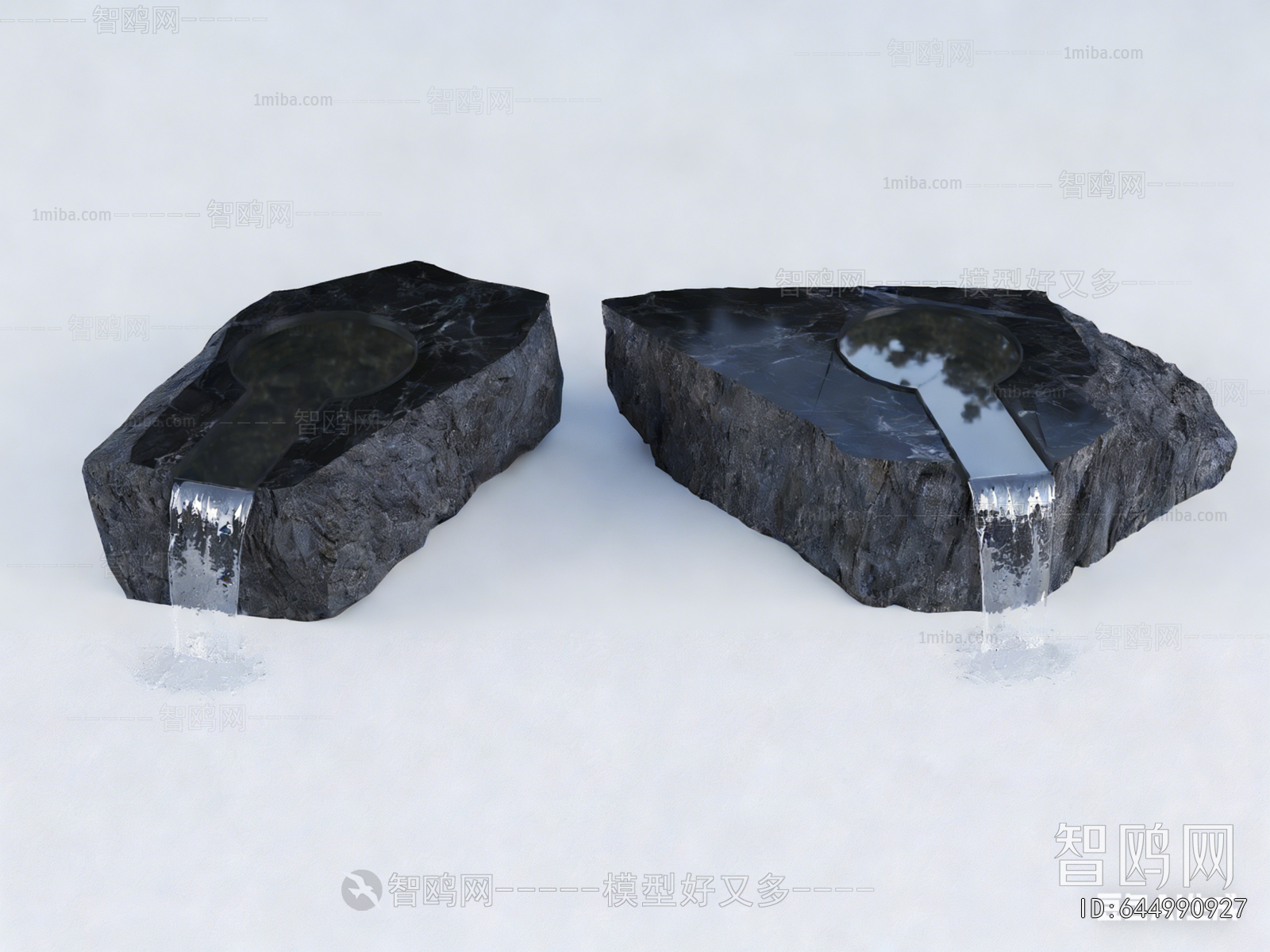 New Chinese Style Rockery Waterscape
