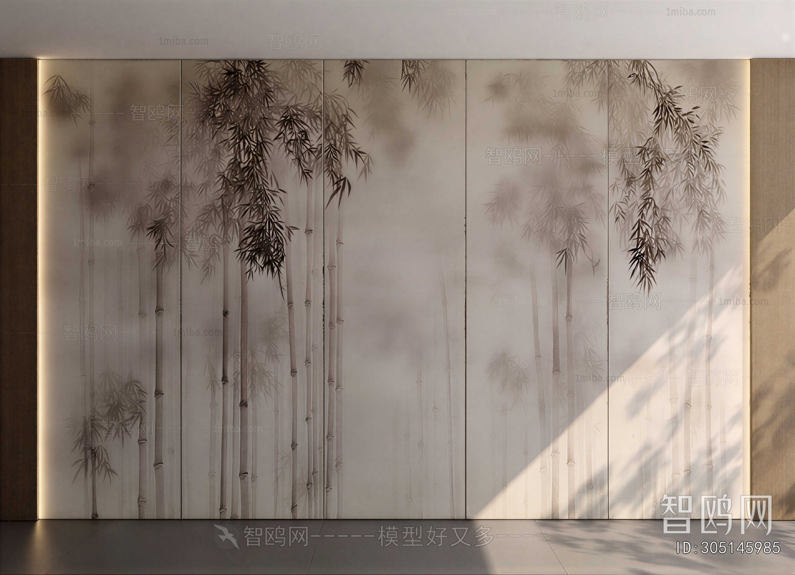 New Chinese Style TV Wall