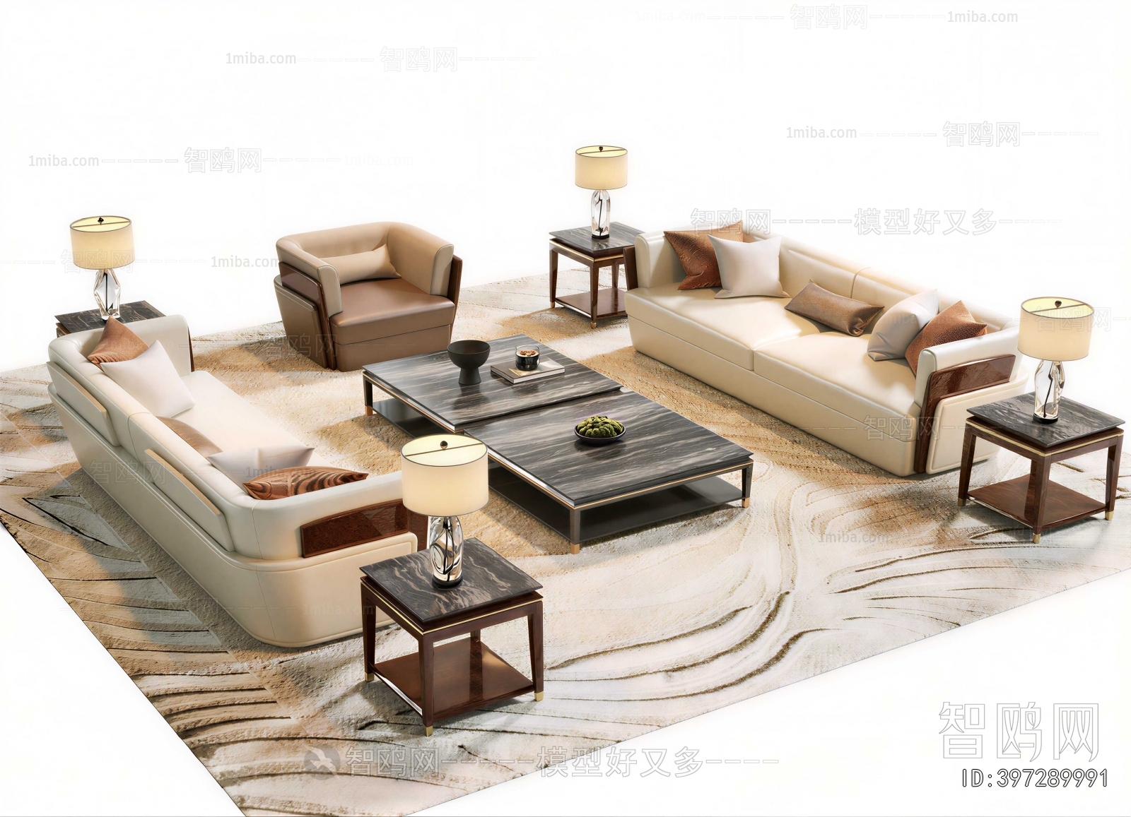 New Chinese Style Sofa Combination