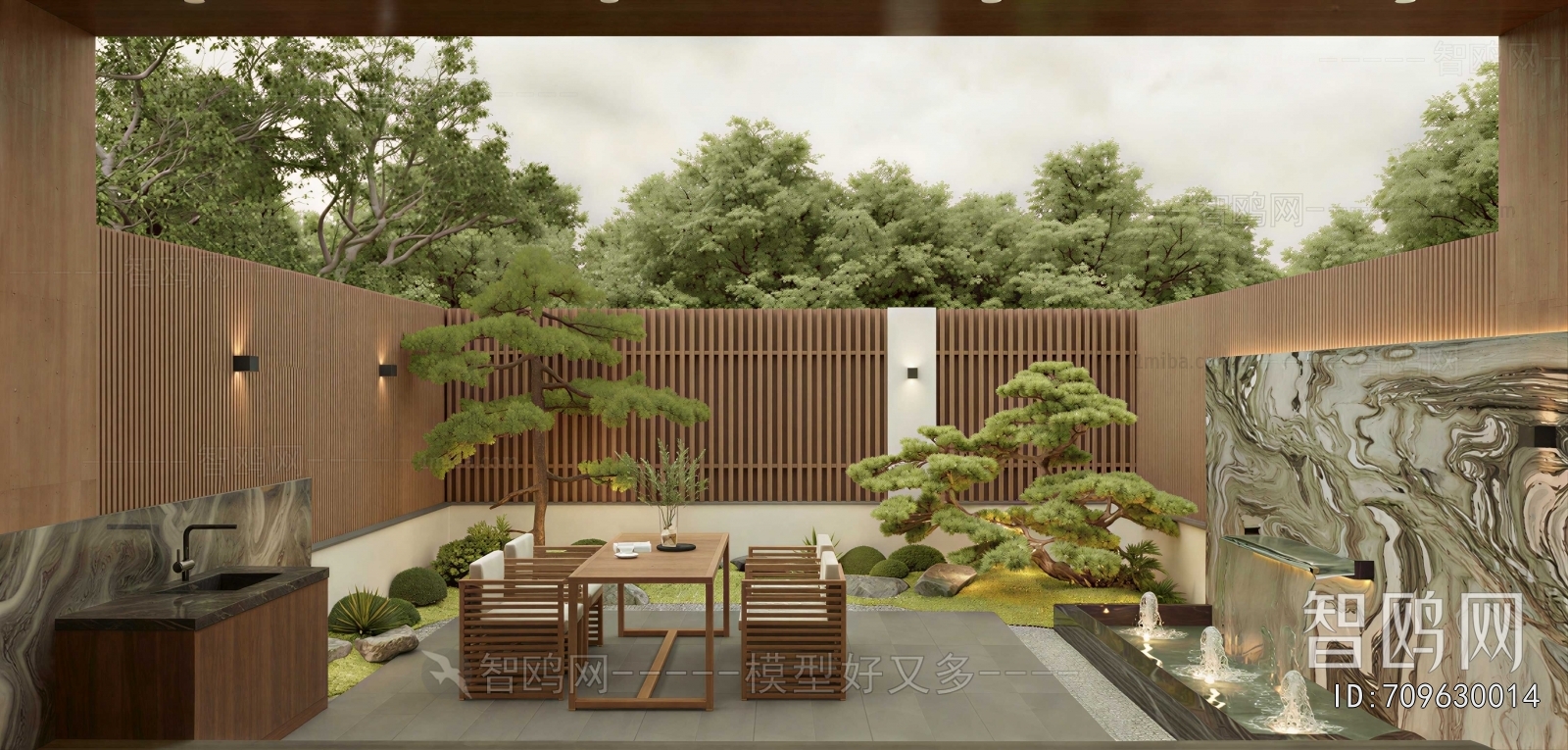 Japanese Style Courtyard/landscape