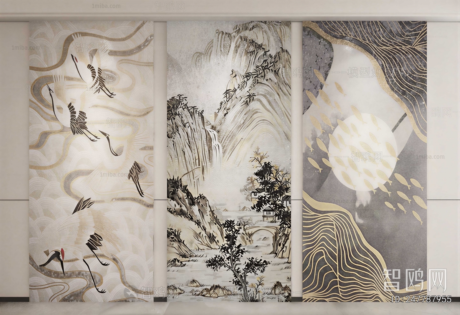 New Chinese Style Wall Panel
