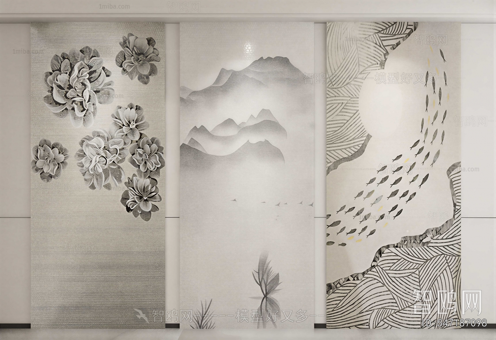 New Chinese Style Wall Panel