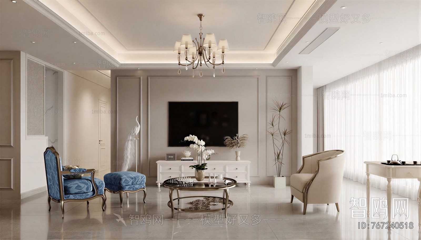 American Style A Living Room