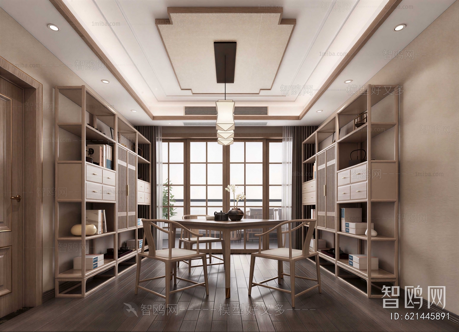 New Chinese Style Study Space