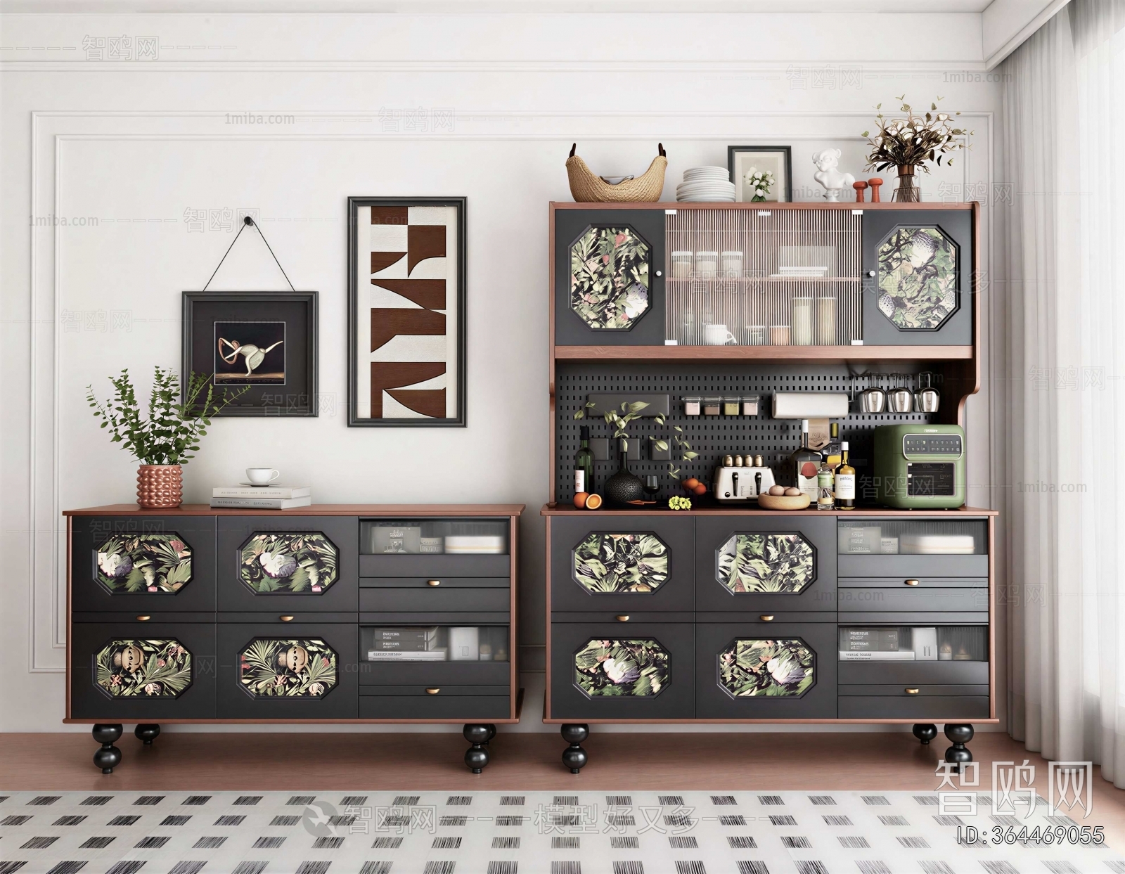 French Style Wine Cabinet