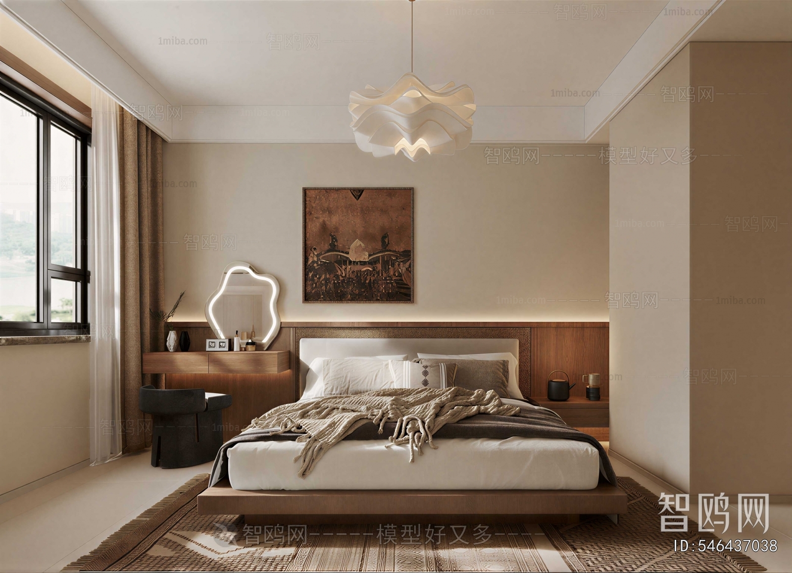 Wabi-sabi Style Bedroom