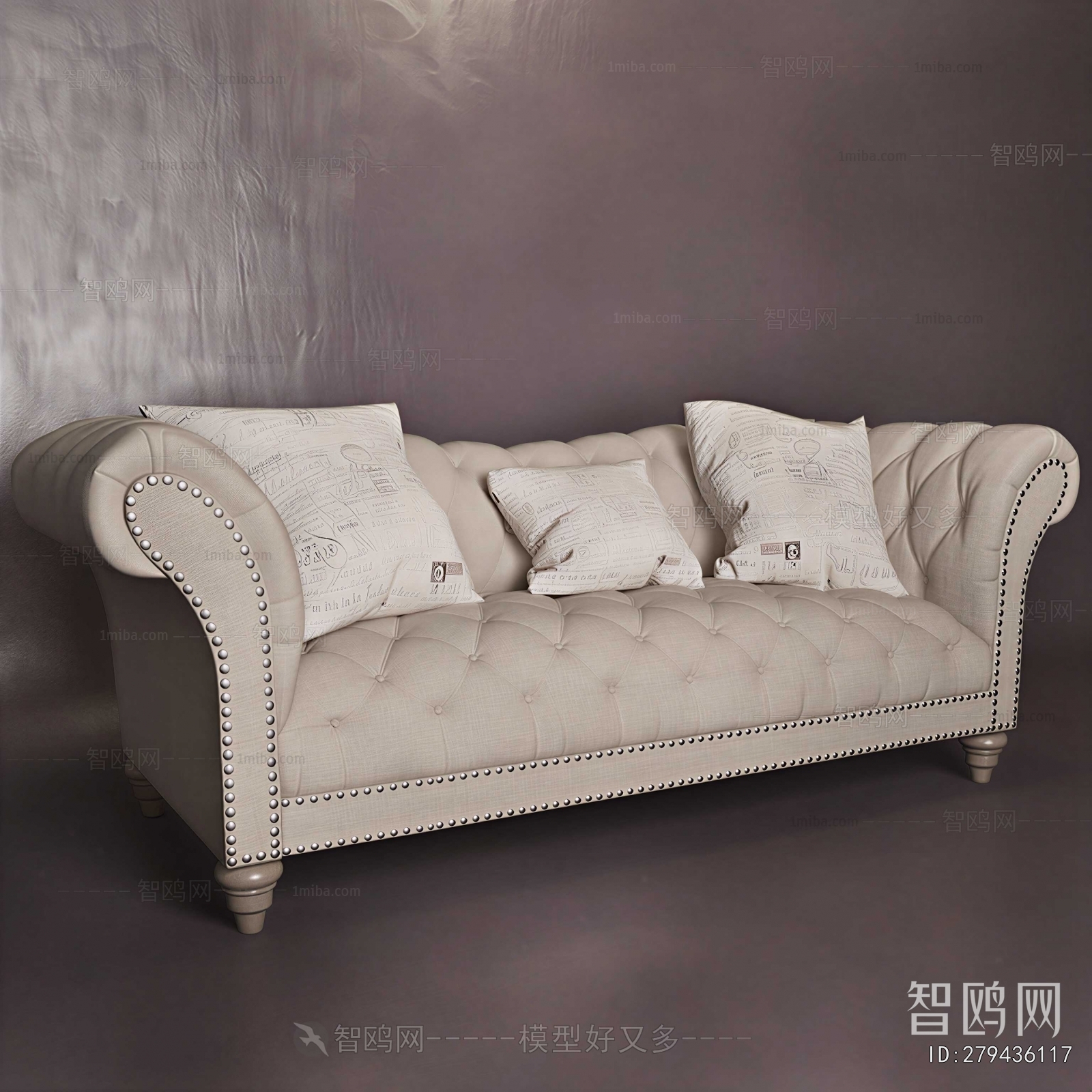 Simple European Style A Sofa For Two