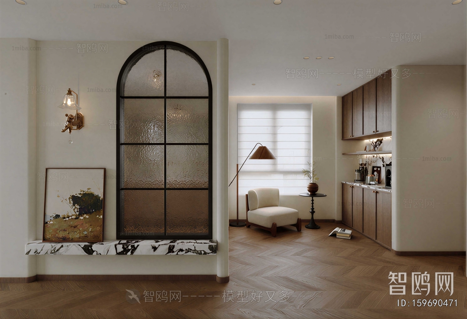 French Style Hallway