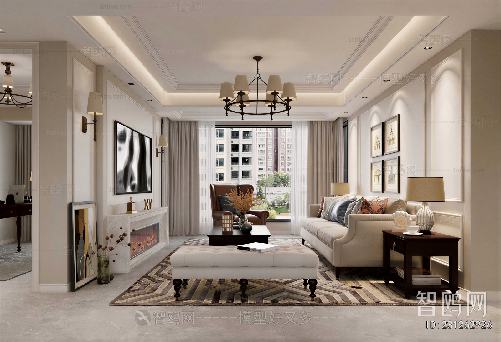 American Style A Living Room
