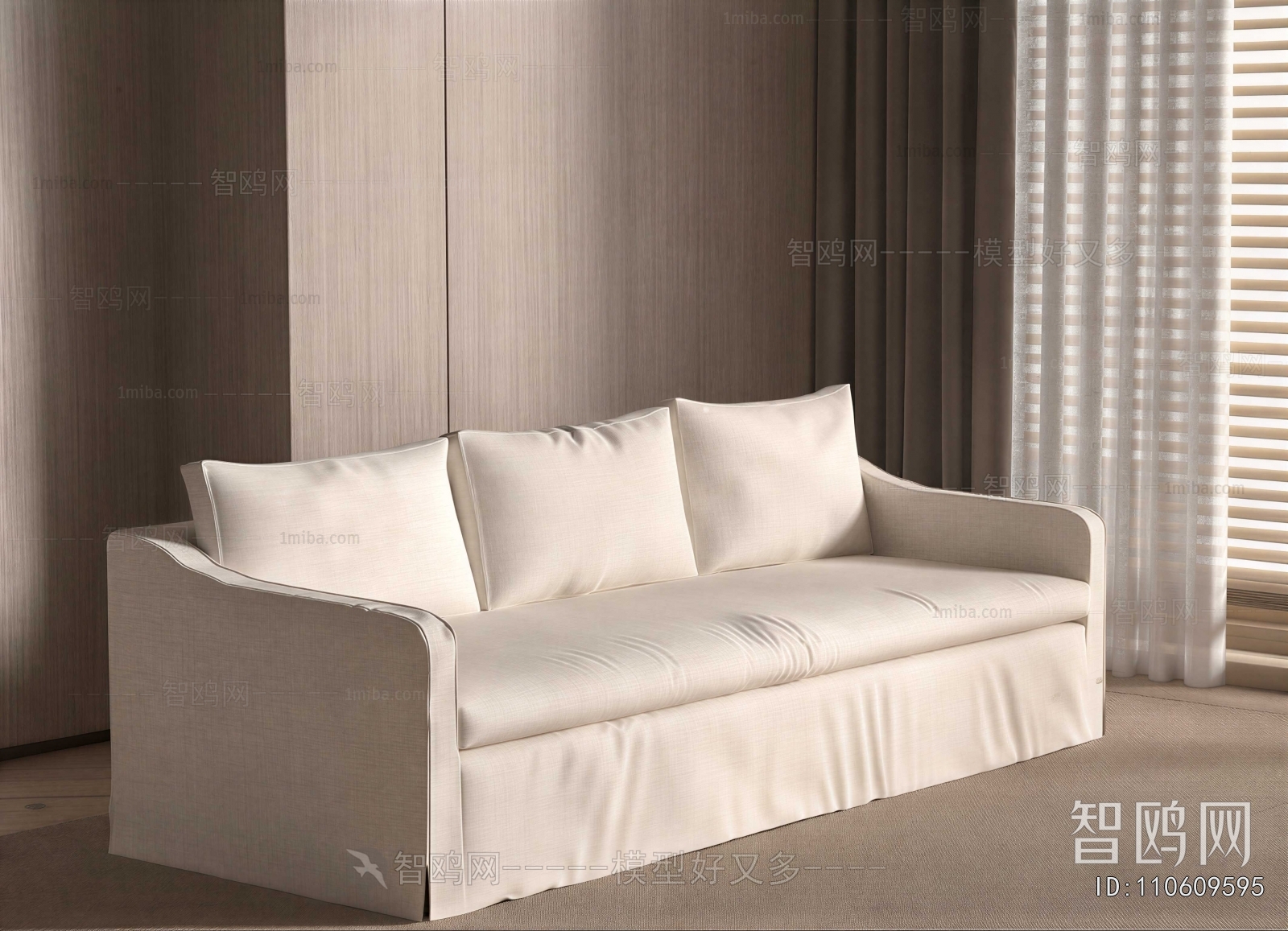 Modern Three-seat Sofa